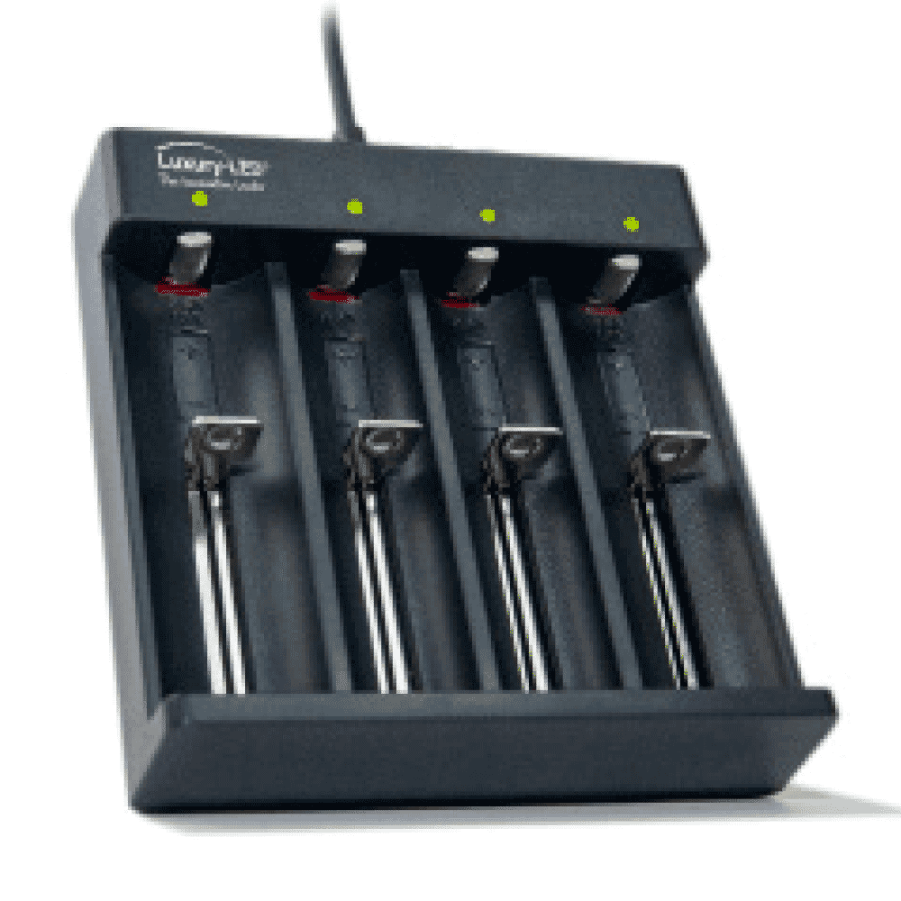 4-Bay 18650 Battery Charger with Indicator Lights