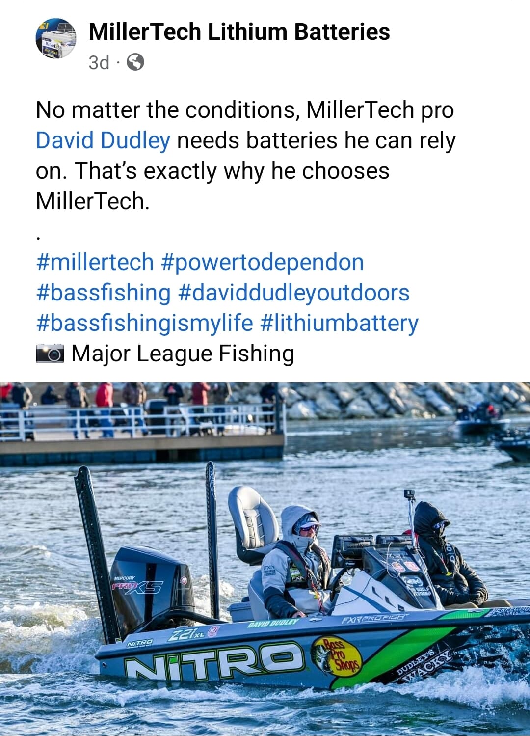 david dudley millertech battery endorsement