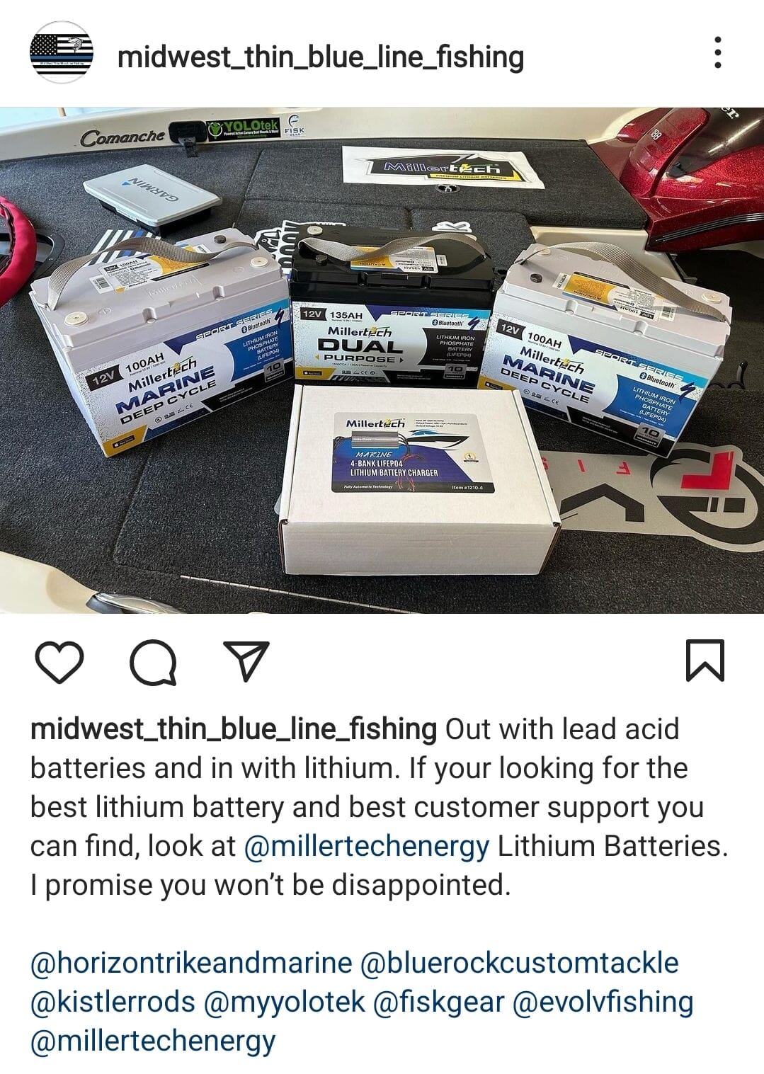 midwest thin blue line fishing millertech endorsement