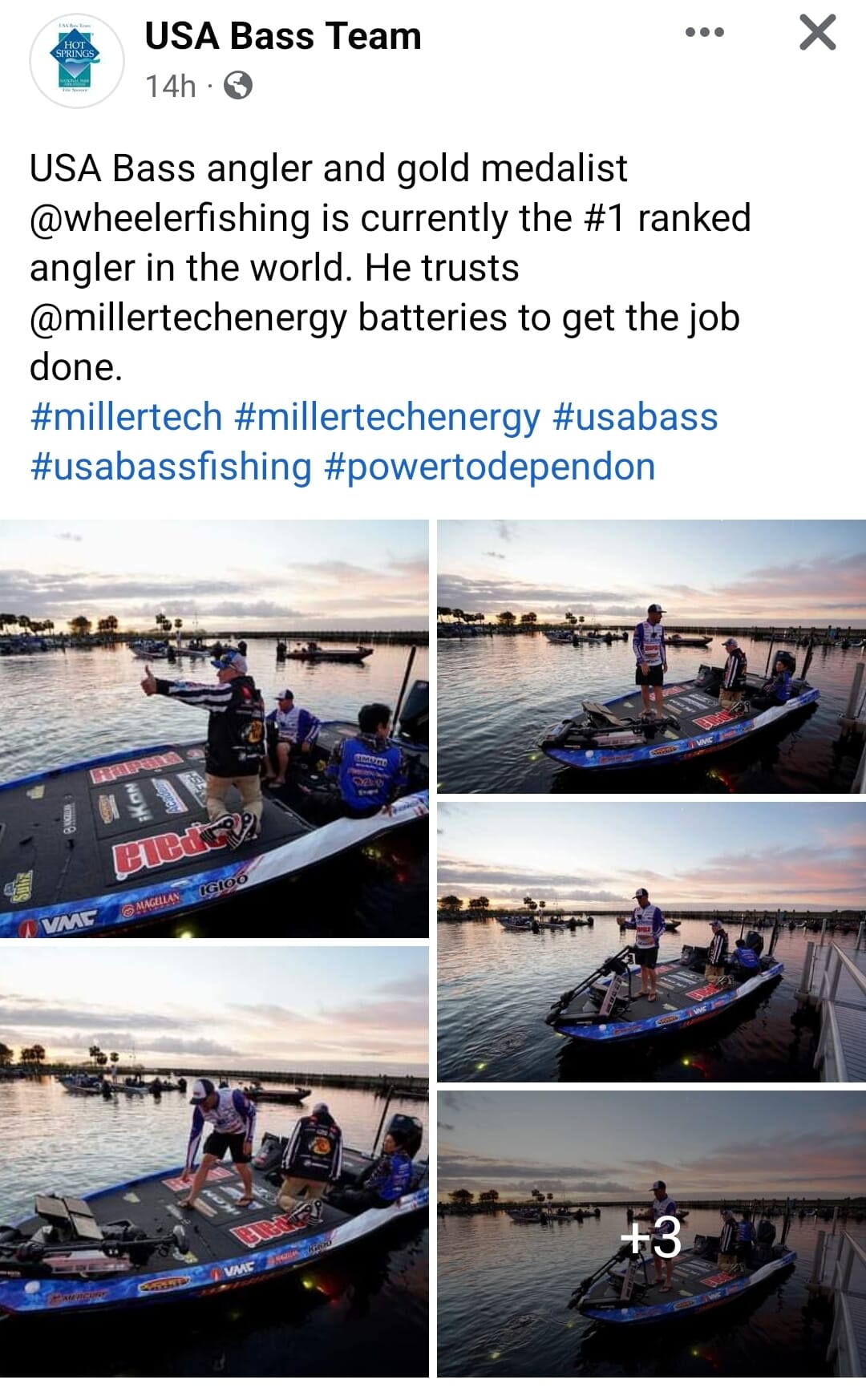 USA bass team wheeler fishing testimonial
