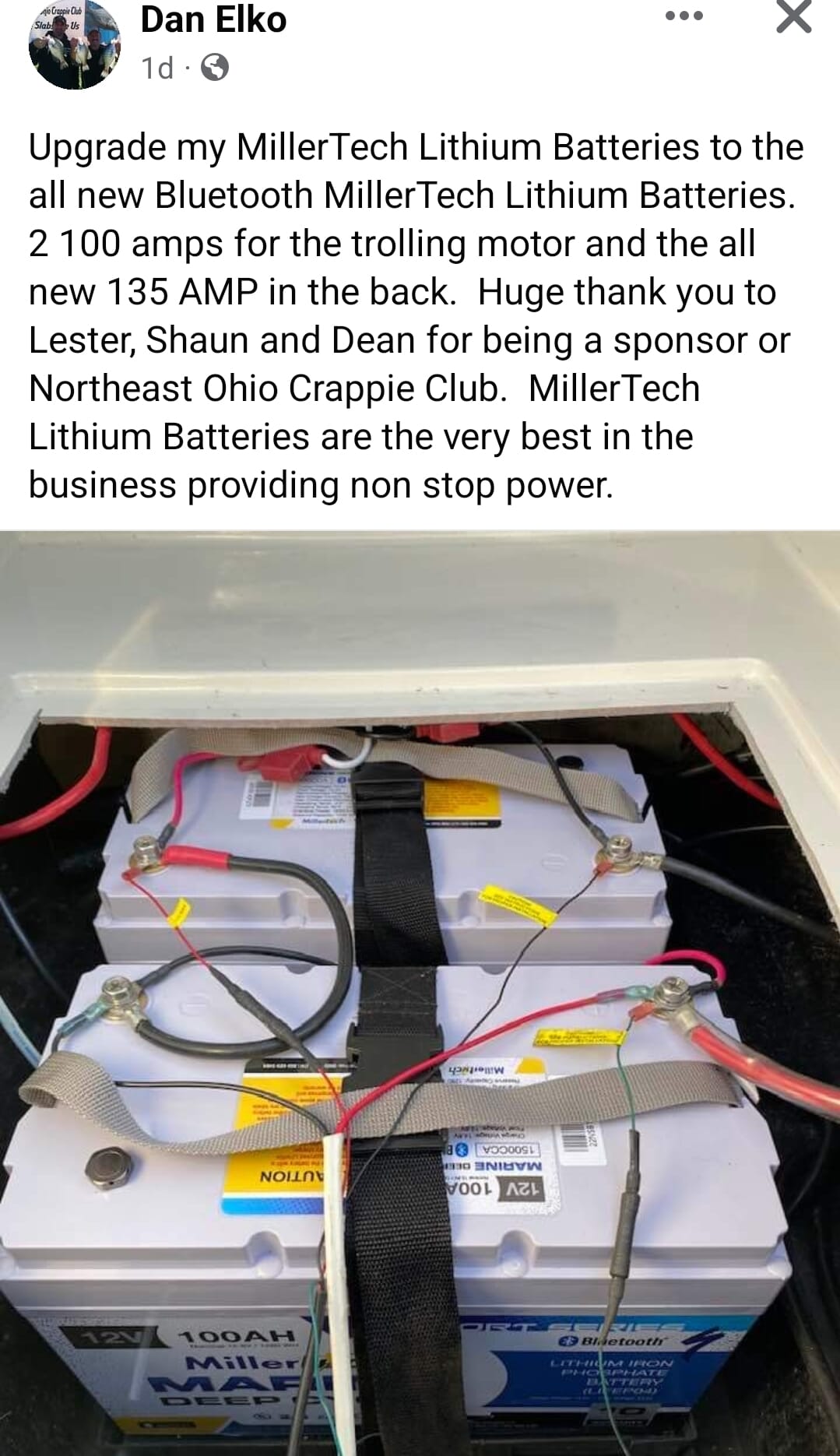 dan elko millertech endorsement