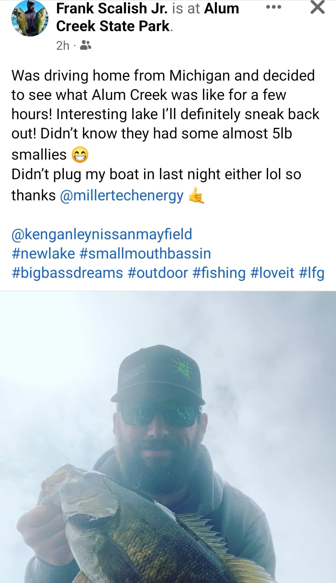 frank scalish jr at alum creek state park review