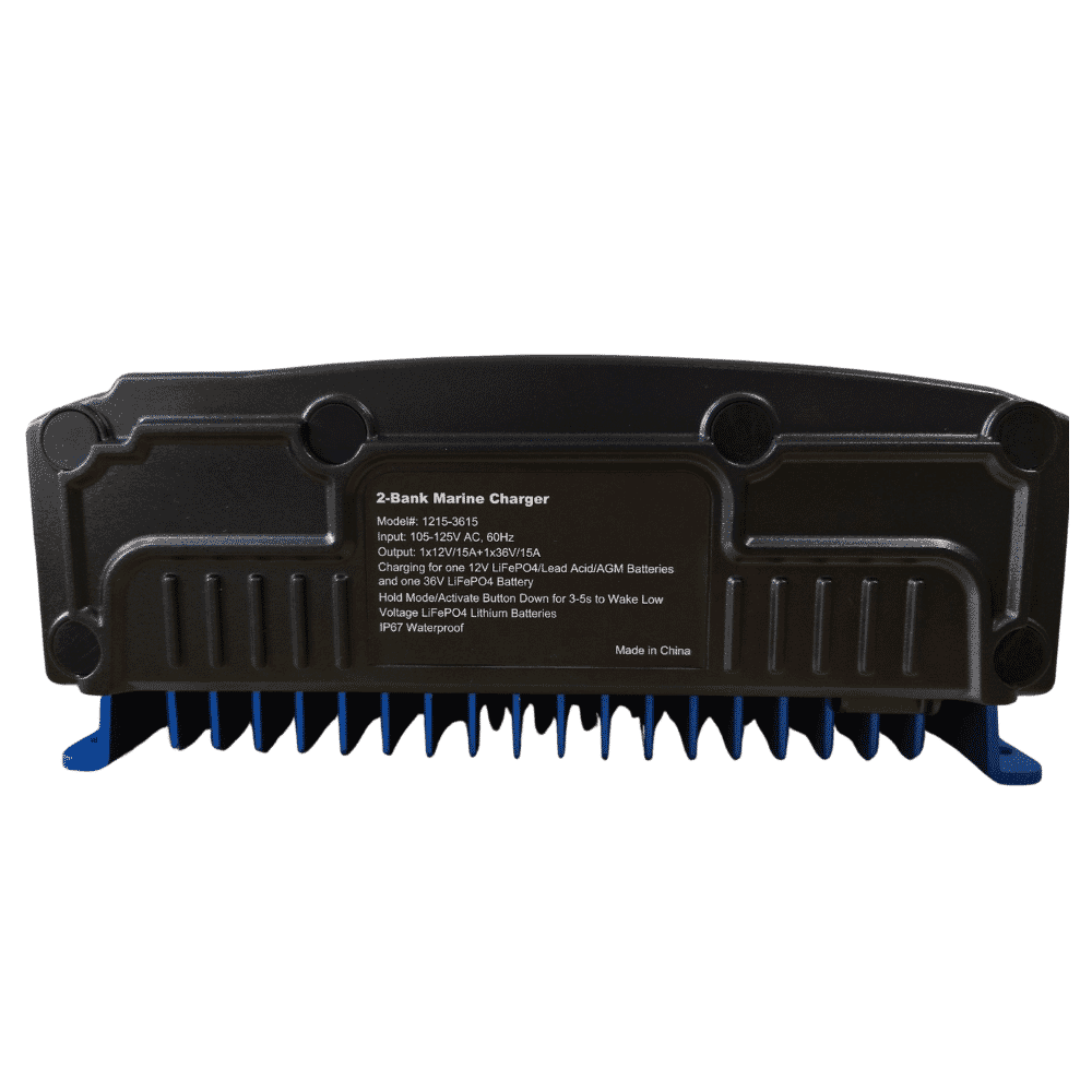 12v-36v Dual 2-Bank LiFePo4 Lithium Charger (1215-3615) - Millertech