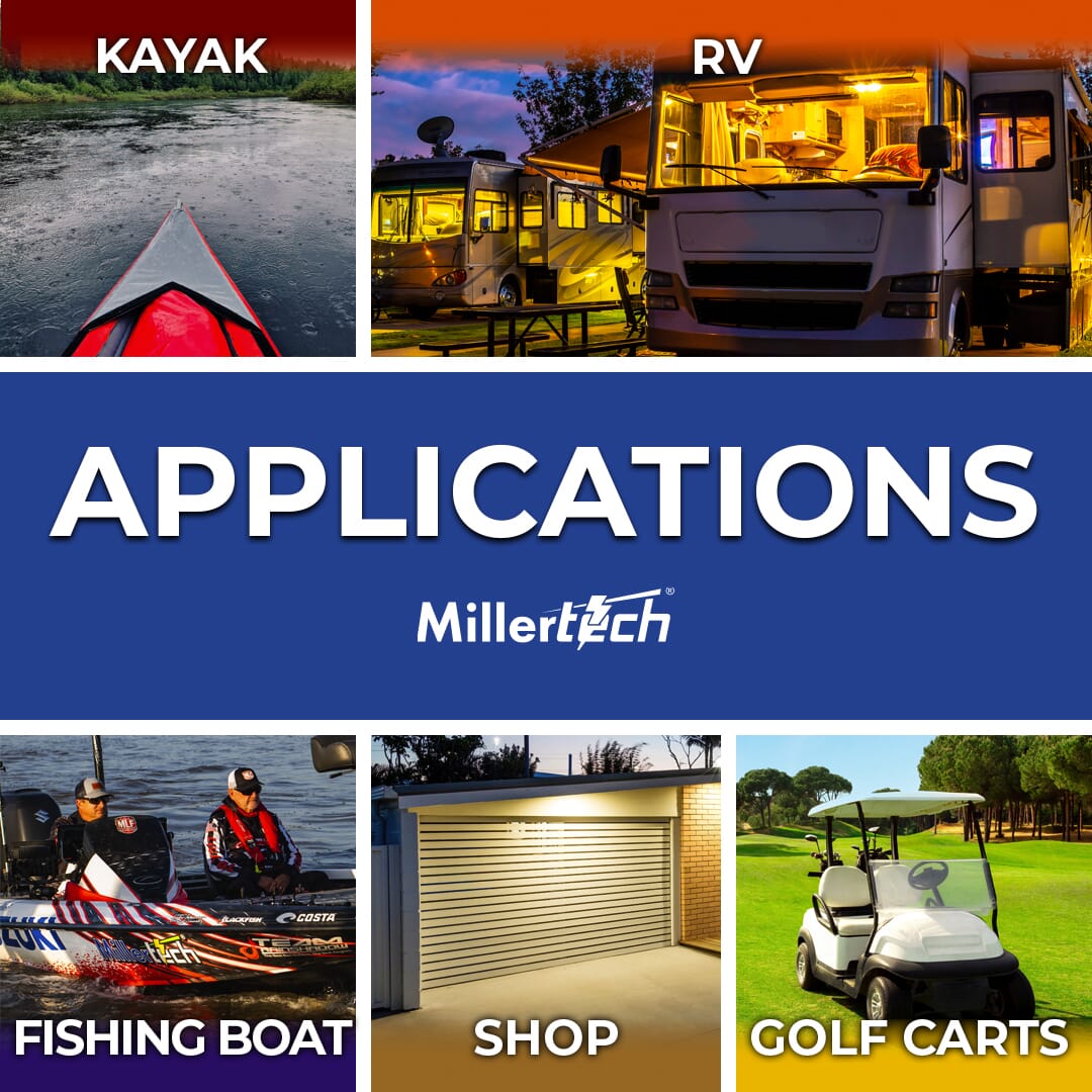 36V 60AH Marine Trolling Battery w/ BT (3660-BT) - Millertech