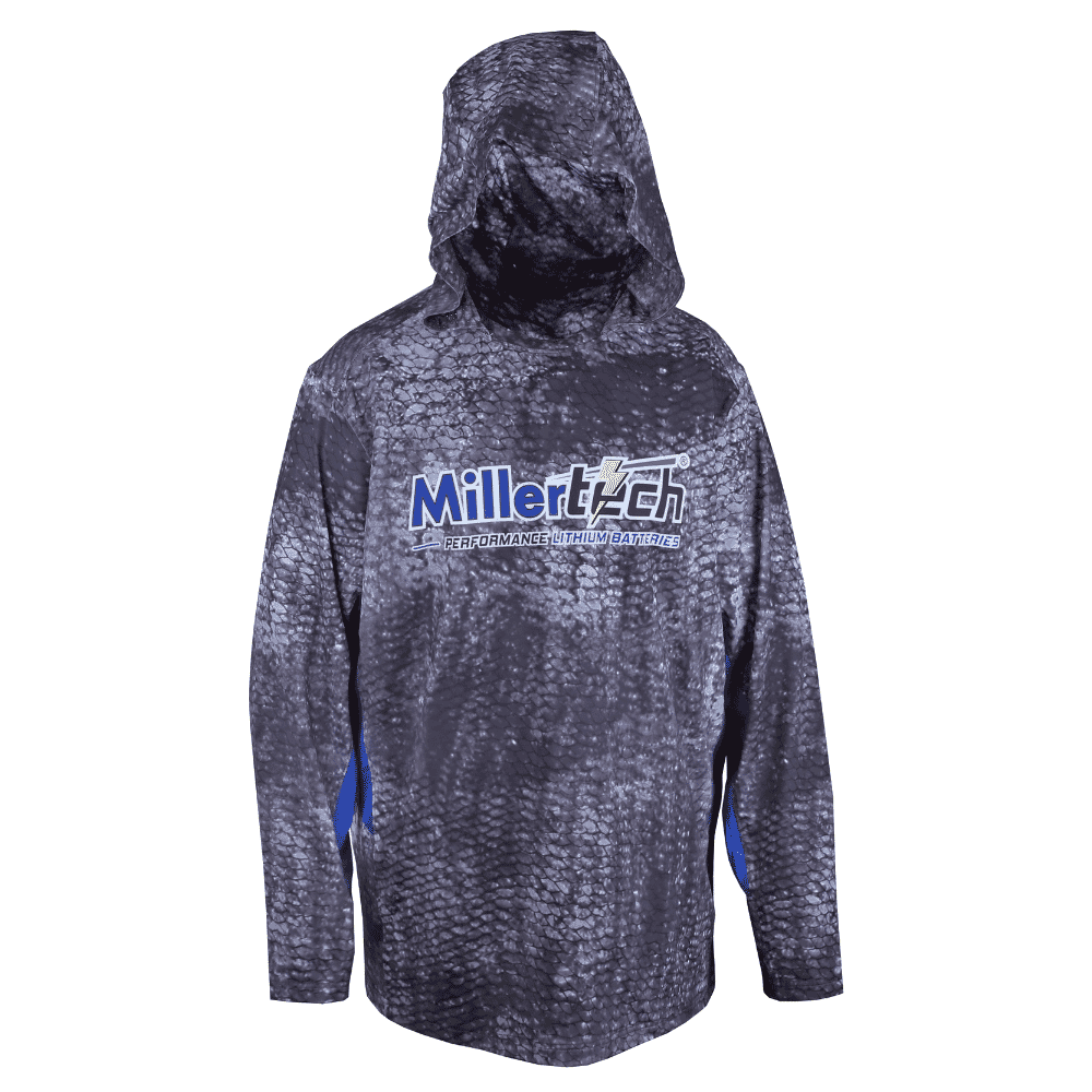 Black Fish Scales hoodie Front