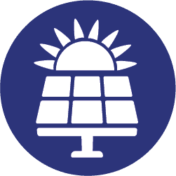 solar power badge icon