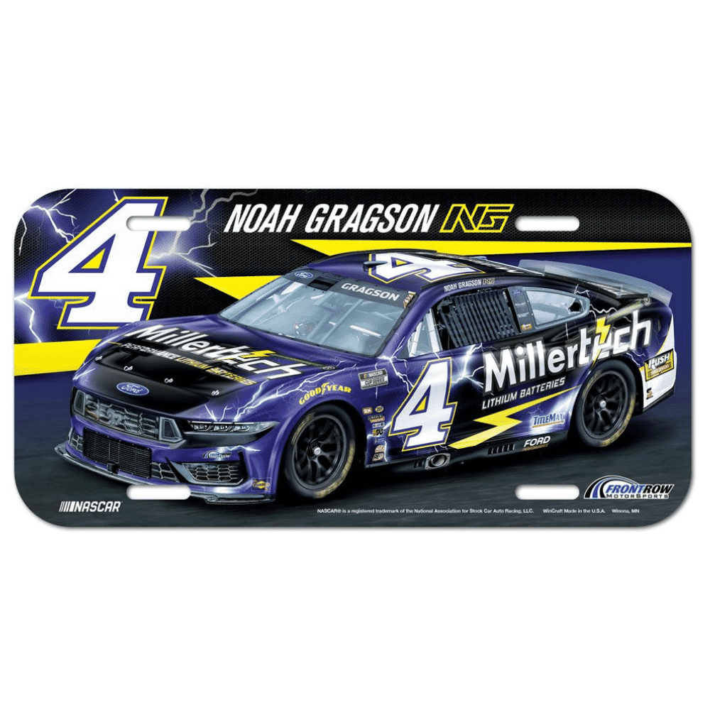 Noah Gragson #4 decorative license place