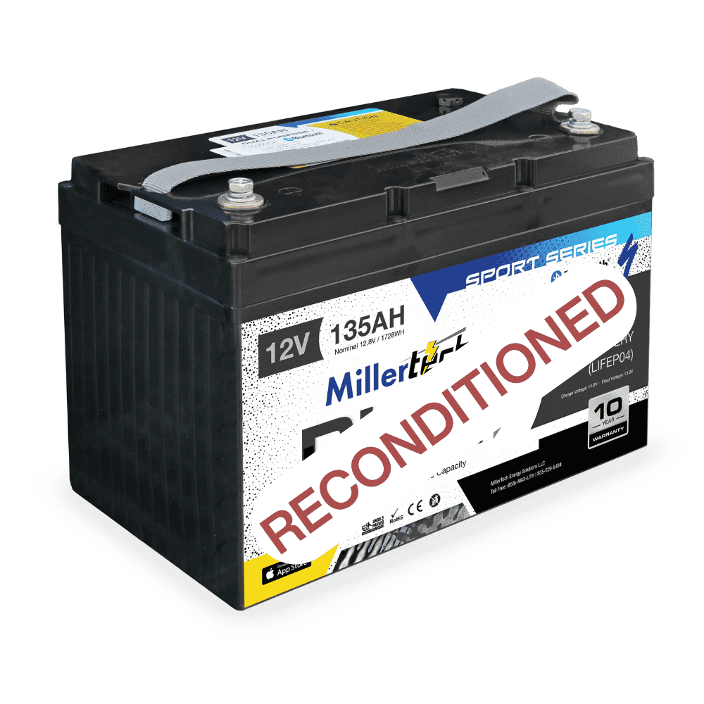 Reconditioned millertech 12v 135ah battery