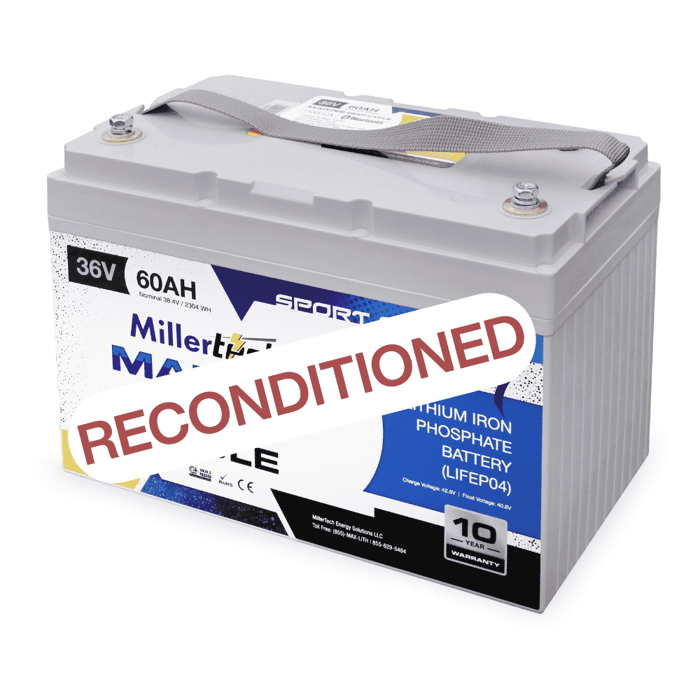 Reconditioned millertech 36v 60ah battery