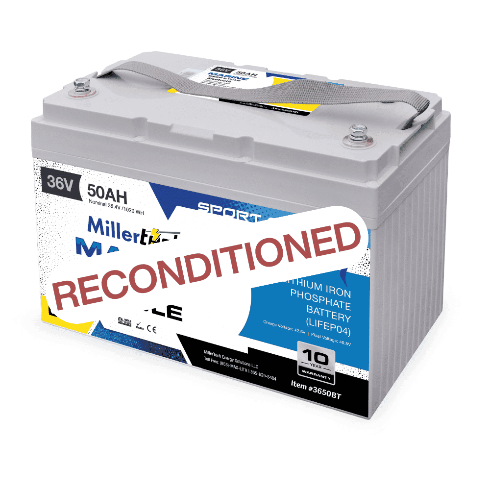 Reconditioned millertech 36v 50ah battery