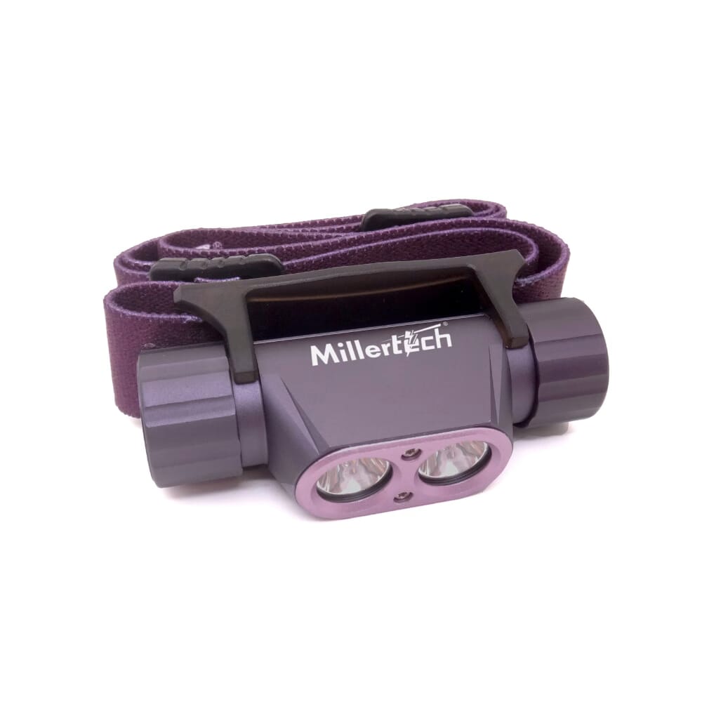 Mighty Mini Aluminum Purple Headlamp w/Lithium Battery