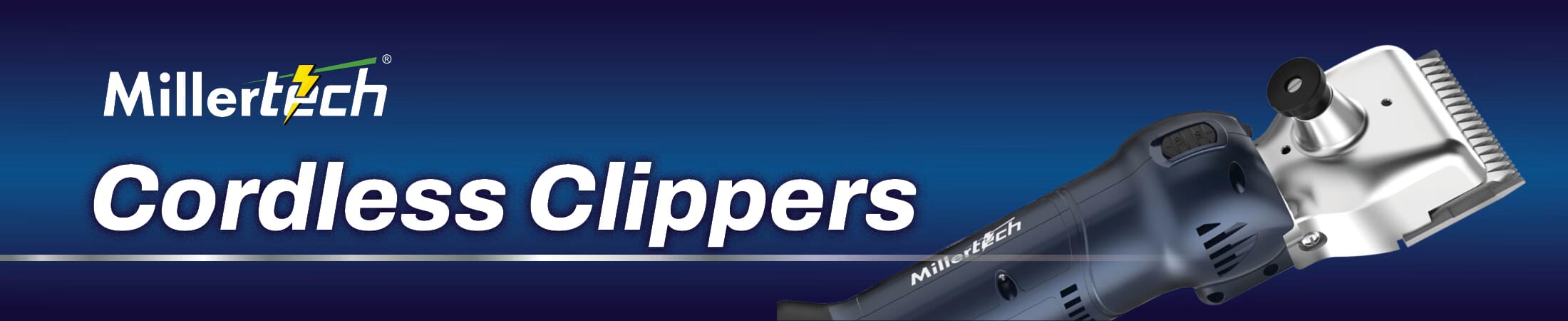 Millertech cordless clippers banner